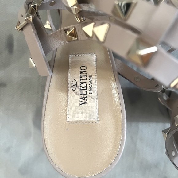 VALENTINO GARAVANI Calfskin Rockstud 90mm City Sandals - Picture 8 of 10
